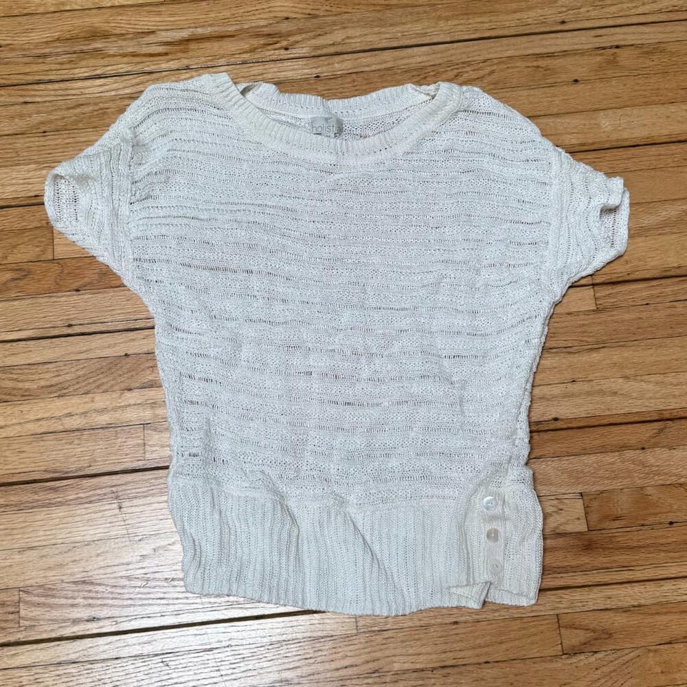 Hollistia white off shoulder knit top
